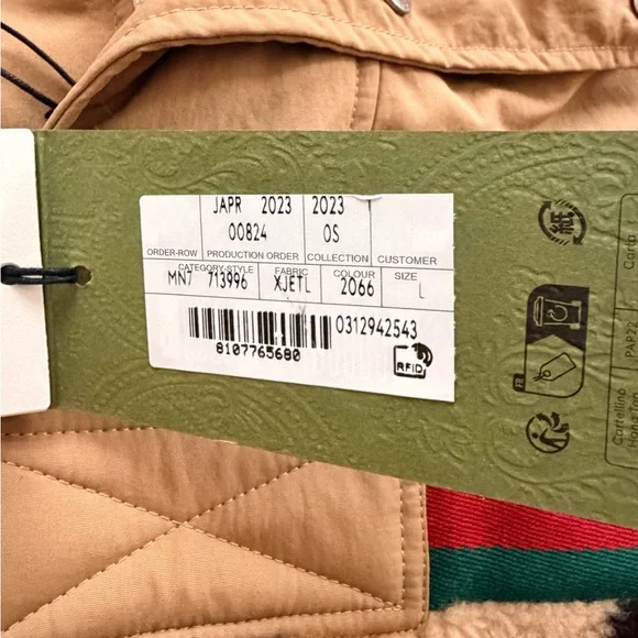Gucci Beige and Black Logo Jacket - Picture 4 of 7